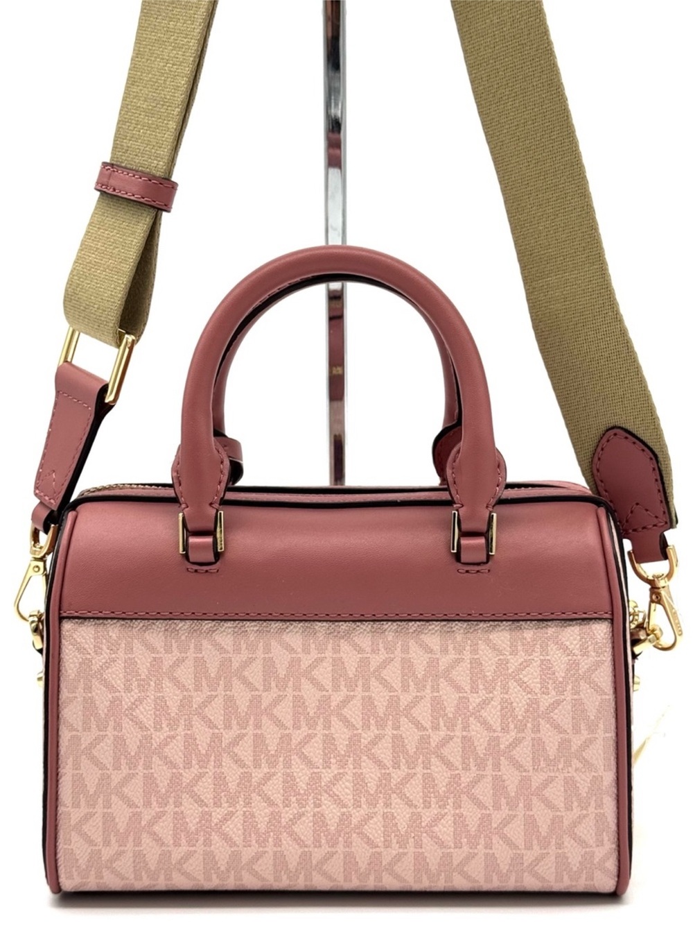 Michael Kors XS Jet Set Travel Girl Duffle Crossbody Bag Powder Blush - Picture 4 of 7
